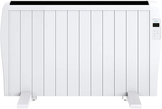 Eficiencia y Ahorro Energético de los Emisores Térmicos 2 Cecotec Radiador Eléctrico Bajo Consumo Ready Warm 2500 Thermal Connected. 12 Elementos, 2000 W, De pared o pie, Temporizador, Mando a Distancia, Pantalla LCD, Control Wifi