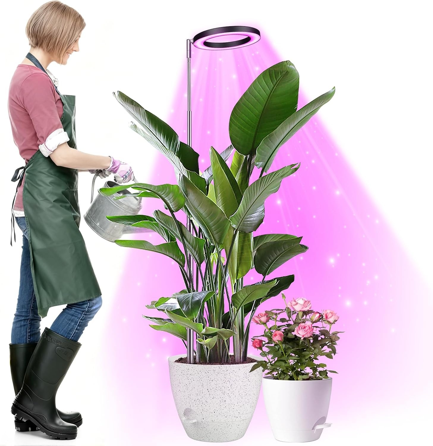 Lámpara de Planta, 72 LEDs Lámpara de Planta de Espectro Completo, Luces de Crecimiento Ajustable en Altura con Temporizador 3/9/12H, 10 Brillos, 3 Modos, Lampara de Crecimiento [Clase de eficiencia energética A+]Visita la tienda de Idealife
4,3 4,3 de 5 estrellas   (1.995) | Buscar en esta página
Oferta flash 

19,33 € con un ahorro del 23 %19,33€ 