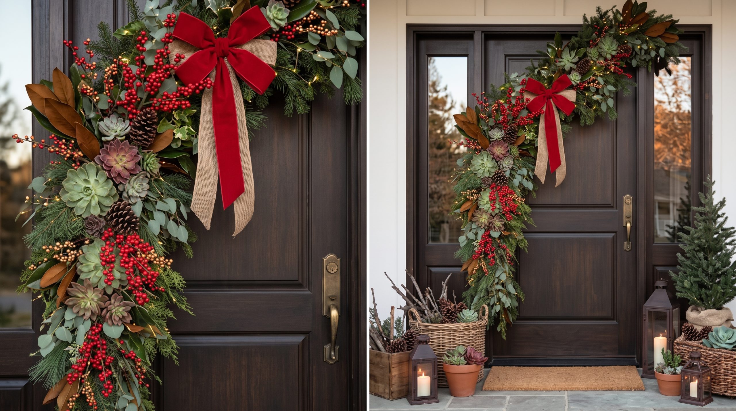 Decoración Navideña Integral: Magia, Tendencias y Mesas con Suculentas 11