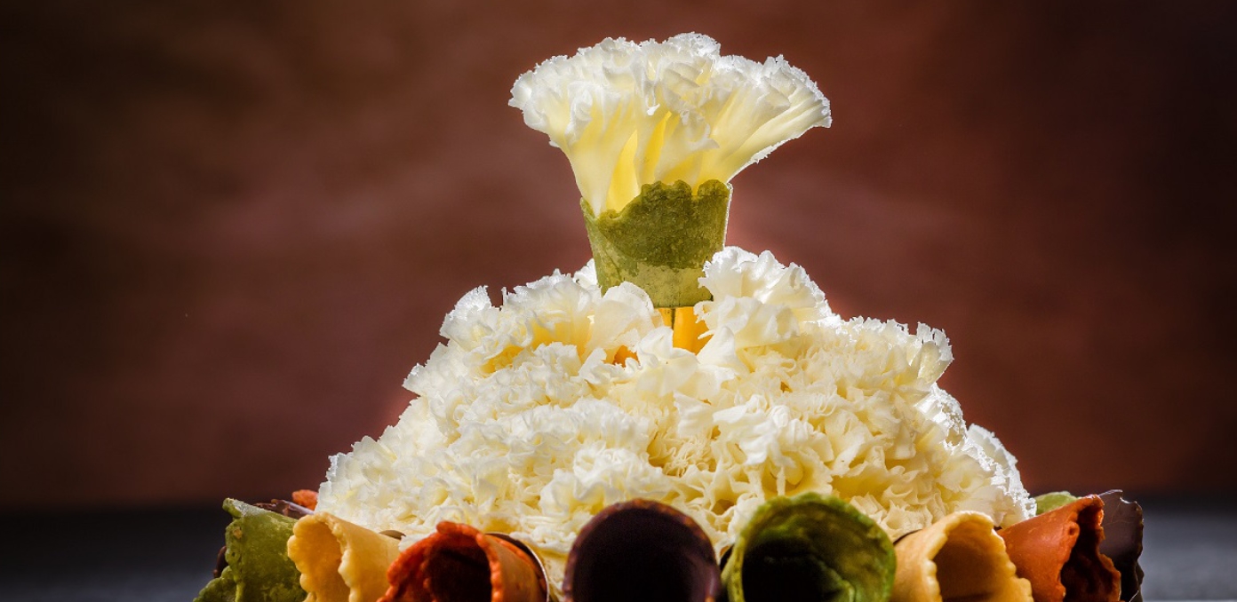 flores queso y jamón, la receta online